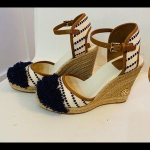 Awesome TORY BURCH Wedges, EC, Size 7.0